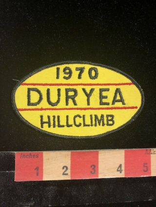 Vintage 1970 Pennsylvania Duryea Hill Climb Sports Car Club Race Patch 95x1