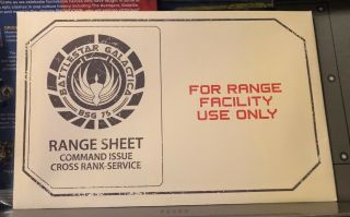 Cylon Range Sheets Target Poster Set 2 Battlestar Galactica Loot Crate
