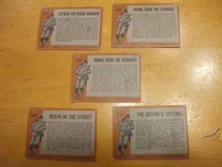 1965 Topps World War 2 Battle Cards 20 trading cards found in the attic 2