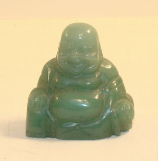 Vintage 1 3/4 " Carved Jade Budda