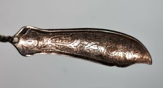 Vintage Indonesian 800 Silver Shadow Puppet Letter Opener ANSO 3