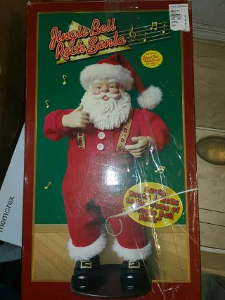 Make Offer 1998 Jingle Bell Rock Santa Dancing Automated Rock N Roll Santa.