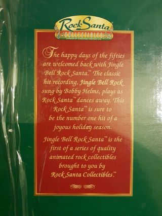 Make Offer 1998 Jingle Bell Rock Santa Dancing Automated Rock N Roll Santa. 3