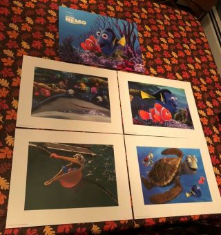 Disney Exclusive Finding Nemo Lithograph Portfolio Art Print Limited Edition Set
