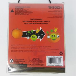 Angry Birds Pumpkin Push - Ins Decorating Kit Halloween Pig Snout Crown Ears B08 2
