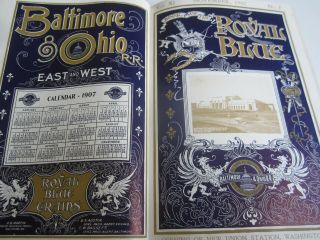 1907 - 1908 Book of the ROYAL BLUE - B&O Railroad - 12 Bound Magazines - TRAVEL 4