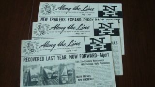 3 Along The Line 1957 York Haven & Hartford Rr Lightweight Trains