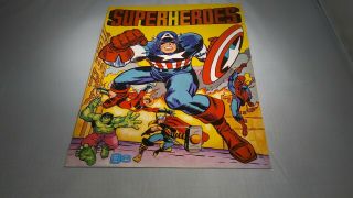 Vintage Marvel Superheroes A.  G.  E Vintage Sticker Book 1980