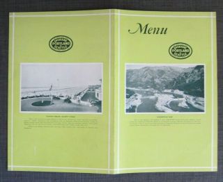 1940s Spokane,  Portland and Seattle Railway Dining Morning Menu,  BONNEVILLE DAM 3