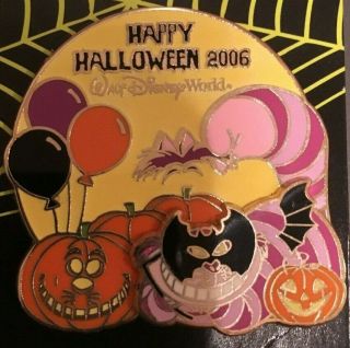 Disney Pin,  Happy Halloween 2006 Cheshire Cat,  49565,  Vintage,  Wdw