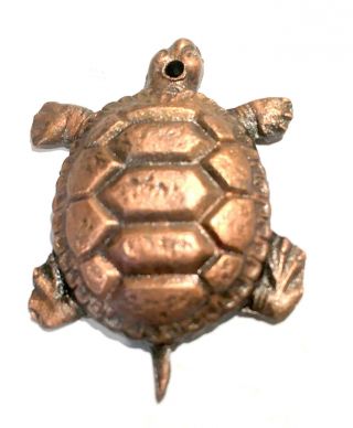1804 Hudson Bay Fur Trade Turtle Trinket Pendant HB Touch Marks on back 4