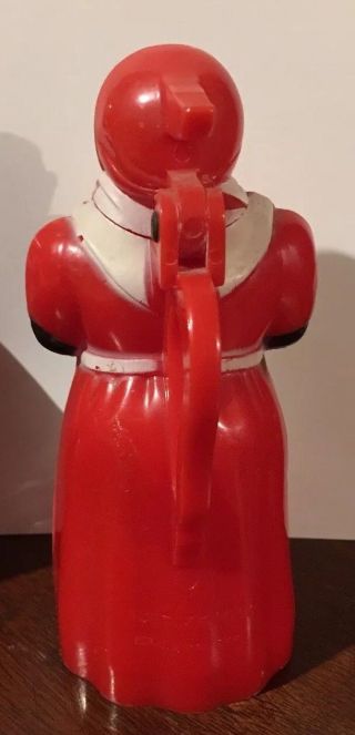 Vintage Aunt Jemima Hard Plastic Syrup Pitcher 3