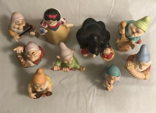 Walt Disney Snow White and the Seven Dwarfs & Wicked Queen Witch Figurines 2