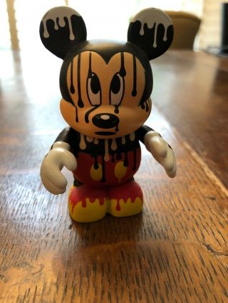 Disney Vinylmation 3 " Park Set 4 Urban Chaser Paint Drip Mickey Mouse