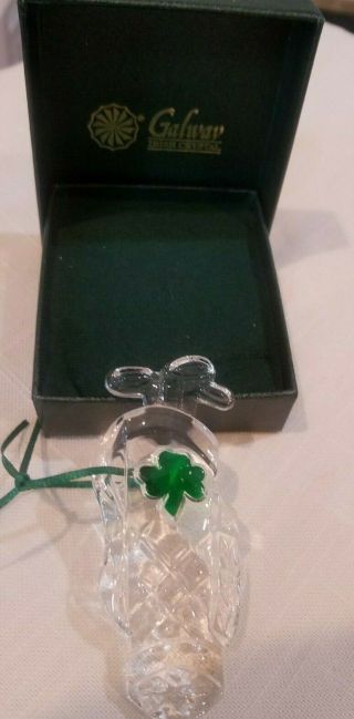 Galway Irish Crystal Ornament,  Golfing