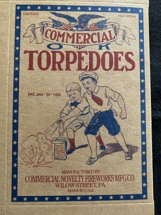 Vintage Commercial Torpedoes Nos 1920’s - 30’s Box