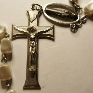 Antique Vintage Rosary Cross Prayer Beads 18 " (r742)