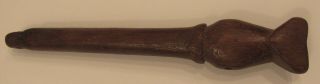 Antique estate ethnographic carved wood hunter’s whistle/flute 8” Dogon? 6