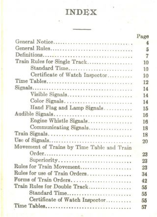 GENERAL TRAIN AND INTERLOCKING RULES - CANADIAN PACIFIC RAILWAY COMPANY,  1927 3