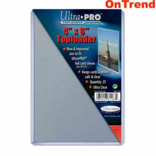 Ultra Pro Clear Toploader 4 X 6 Postcard Photo Rigid Top Loaders 2 Packs Of 50