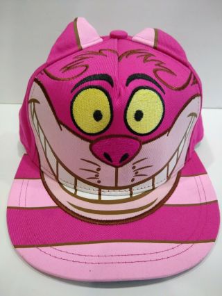 Disney Hat Cheshire Cat Alice In Wonderland Pink Ears Cap 3d Pink Costume