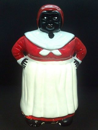 Vintage Black Americana Aunt Jemima Cookie Jar Ceramic 11 " X 8 "
