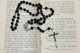 Vintage Catholic Holy Rosary Sacred Heart Of Jesus Our Lady Of Mt.  Carmel