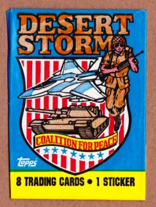 1991 Topps Desert Storm Set 1 Brown Shield 17 Sticker Brown 73 16 Nations