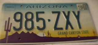 Arizona - Collectible - Az License Plate - Last Date 2010 - U.  S.