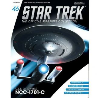 Eaglemoss Star Trek 46 Ambassador Class Enterprise - C—magazine Only