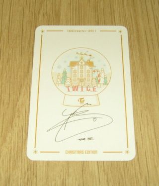 Twice 3rd Mini Album Coaster LANE1 Christmas Base Tzuyu Photo Card Official 2