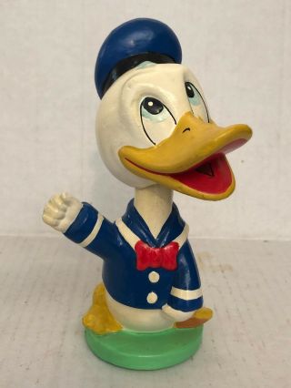 Vintage Walt Disney Prod Nodder Japan Donald Duck Bobblehead 6 " Tall Composition