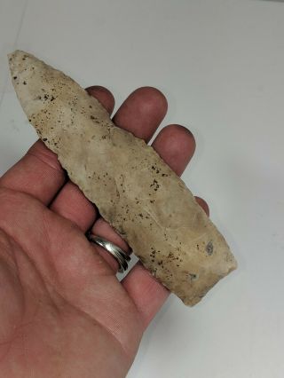 Jackson County Missouri Indian Artifact Blade Large 5 1/4 Inches Arrowhead