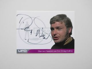 Ufo Series 2 Autograph Card Derren Nesbitt As Colonel Craig Collins - Dn2