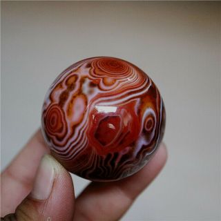 42.  0MM Madagascar Crazy Texture Lace Agate Crystal Sphere Healing 4