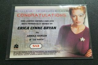 Woman of Star Trek Voyager SA3 Erica Lynne Bryan - ANNIKA HANSEN 2