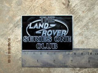 Land Rover Series 1 One Club Badge Vintage Classic Parts 2 2a A