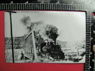 Photo Denver & Rio Grande Western Railroad Locomotive Los Pinos Bridge Alamosa