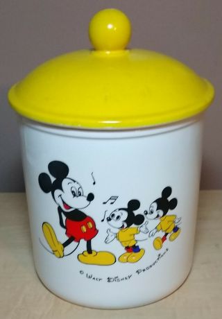Vintage 1961 Dan Brechner Disney Productions Mickey Mouse Cookie Jar