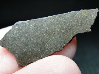 Nwa 1232 Carbonaceous Co3 Chondrite - 1232 - 0035 - 1.  09g - Rare Part Slice
