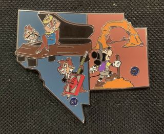 Disney American Adventure Nevada Utah Nv Ut State Mystery Box Set Pin 128556