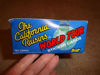 1988 California Raisins Series 1 Stickers Partial Box 34 packs 5