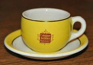 Canadian National Railways Cup And Saucer Duraline Grindley Hotelware England