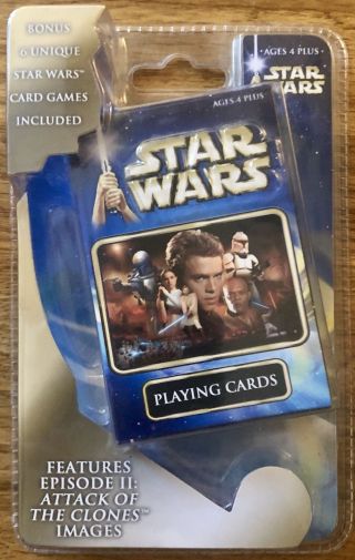 Star Wars Episode Ii (2) Attack Of The Clones Playing Cards (&)