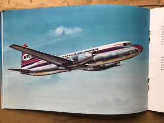 Martinair Holland in flight brochure Douglas DC - 7C and more (rare) 16 pages 3