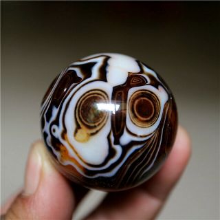 38mm Madagascar Crazy Lace Banded Agate Energy Sphere Ball