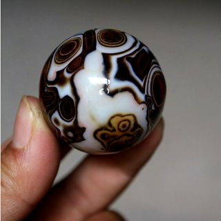 38MM Madagascar Crazy Lace Banded Agate Energy Sphere Ball 2