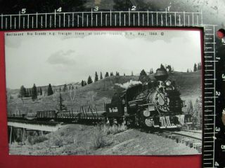 Pc Photo Denver & Rio Grande Western Railroad Locomotive 476 Lobato Trestle Nm
