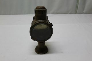 Antique Brass Glass Early Carriage Coach Car Lantern,  Mounting Clip