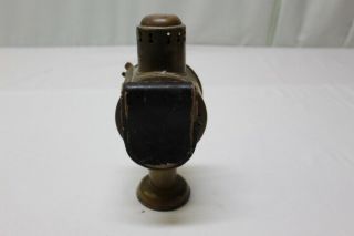 Antique Brass Glass Early Carriage Coach Car Lantern,  Mounting Clip 3